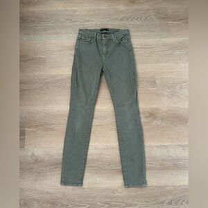 7 For All Mankind Women's Olive Skinny Jeans